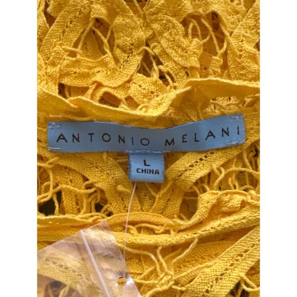 Antonio Melani NWT Colette Citrus Garden Dress L Mango Beach Cover Layered Look - Picture 7 of 13